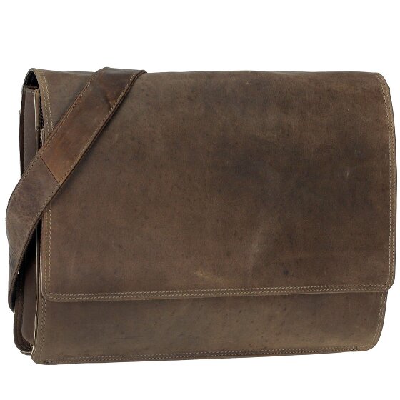 Harold's Antic Briefcase Messenger Skóra 38 cm Komora na laptopa