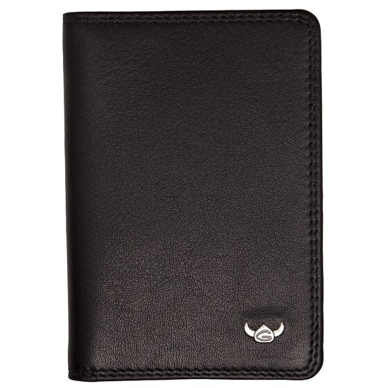 Golden Head Polo Skórzane etui na karty kredytowe RFID 7 cm