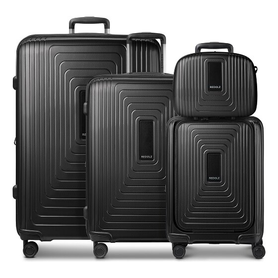 Redolz Zestaw walizek na 4 kółkach Essentials14 Beautycase 4szt z rozkładaną przegrodą na laptopa