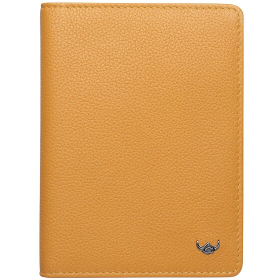 Golden Head Skórzane etui na karty identyfikacyjne RFID Madrid 9 cm