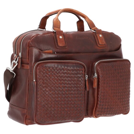 bugatti Woven Briefcase Leather 48 cm