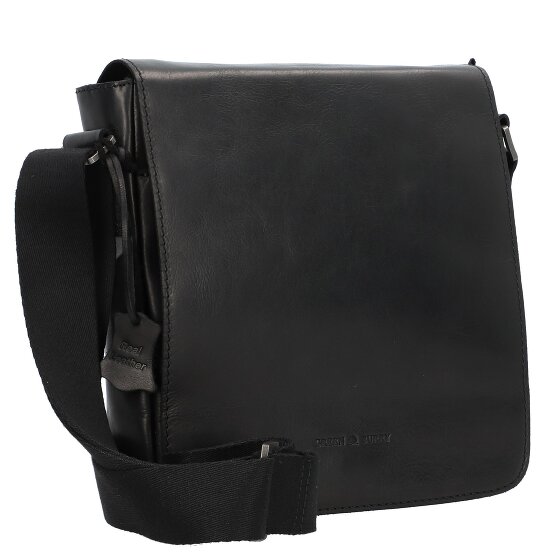 Greenburry Pure Black Torba na ramię Skórzany 22 cm