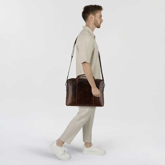 Greenburry Newport Teczka Skórzany 43 cm Komora na laptopa