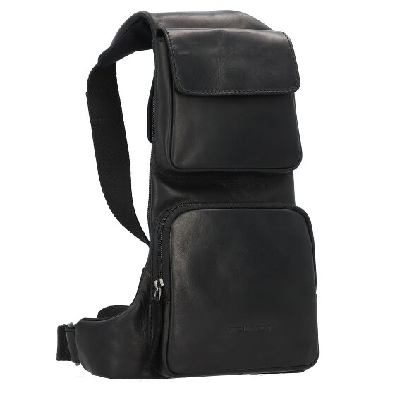 Greenburry Pure Black Torba na ramię Skórzany 16 cm