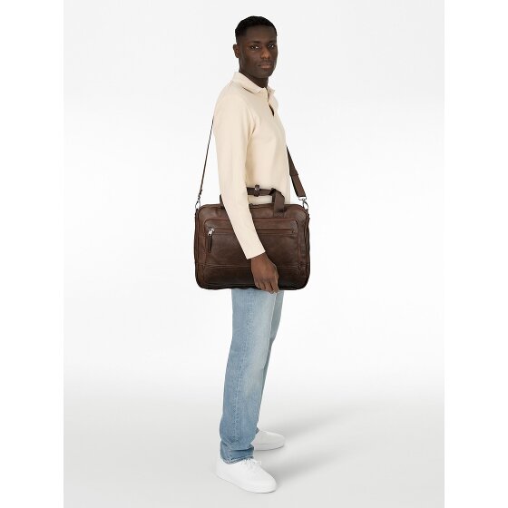 camel active Traces Teczka Skórzany 39 cm Komora na laptopa