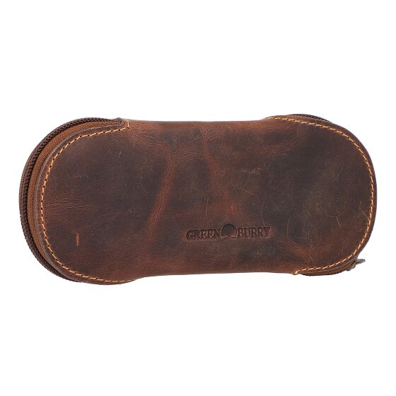 Greenburry Skórzane etui na okulary w stylu vintage 17 cm