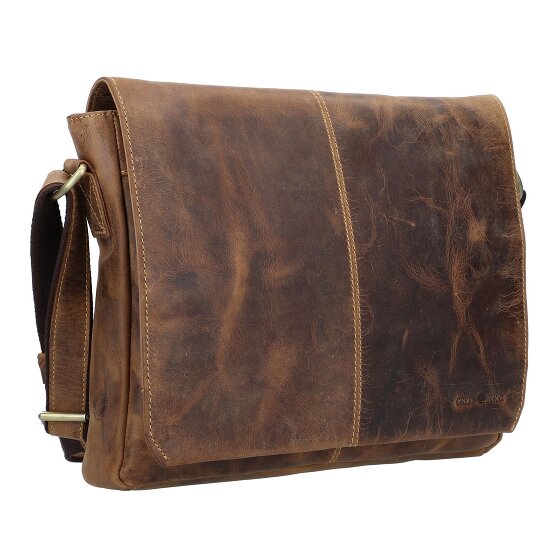 Greenburry Vintage Messenger Shoulder Bag Leather 33 cm