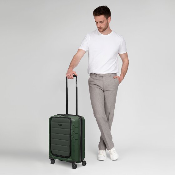 Redolz Essentials 17 4-kołowy wózek kabinowy 55 cm z miękką kieszenią na laptopa