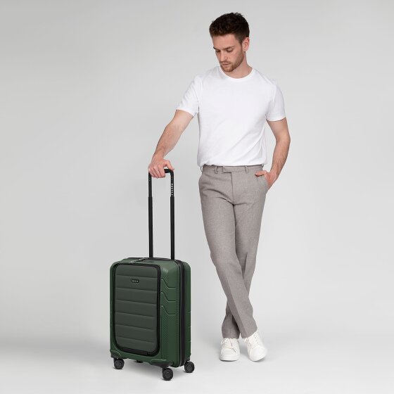 Redolz Essentials 17 4-kołowy wózek kabinowy 55 cm z miękką kieszenią na laptopa