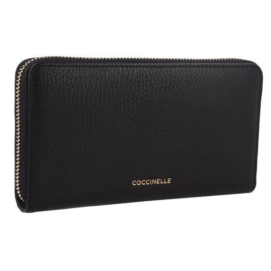 Coccinelle Dulse Portfel Ochrona RFID Skórzany 18 cm