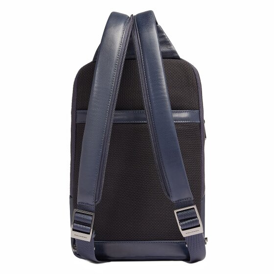 Piquadro Skórzana torba na ramię Monospalla 31 cm