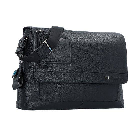 Piquadro Vibe Briefcase Messenger Skórzany 41 cm Komora na laptopa