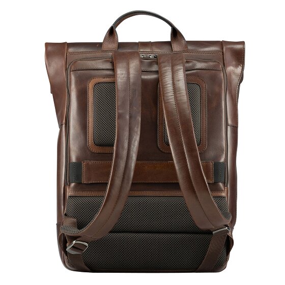 Jost Lund Plecak biznesowy Skórzany 44 cm Komora na laptopa