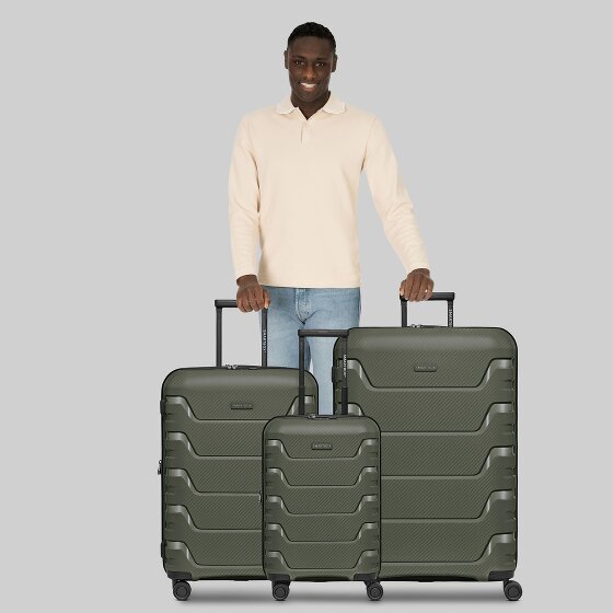 Smartbox Edition 01 4 kółka Zestaw walizek 3-części z plisą rozprężną