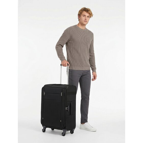 Samsonite Citybeat 4 kółka Walizka 66 cm z funkcją poszerzenia
