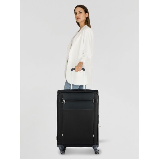 Samsonite Citybeat 4 kółka Walizka 66 cm z plisą rozprężną