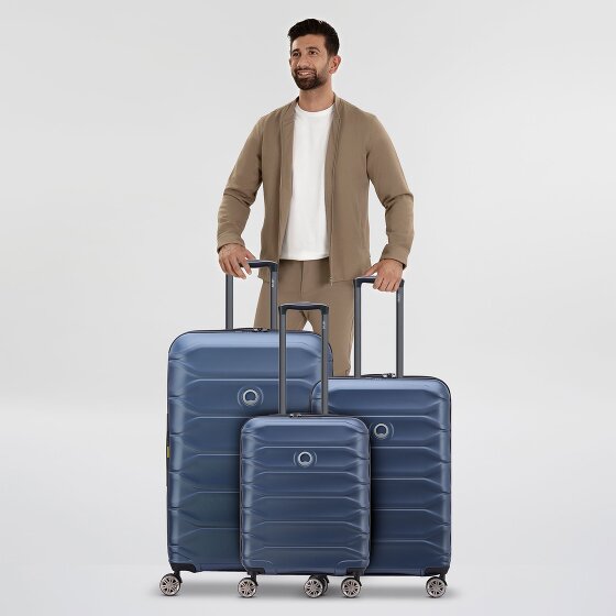 Delsey Paris Meteor 4 kółka Zestaw walizek 3-części z plisą rozprężną