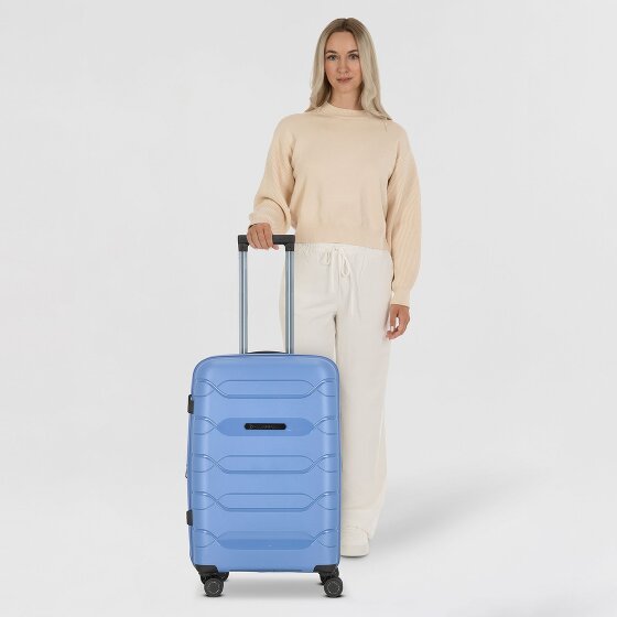 Polestream Strz by Asteroid 4 kółka Walizka M 64 cm z plisą rozprężną