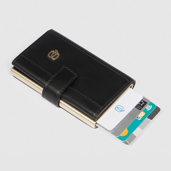 Piquadro Circle Etui na karty kredytowe Ochrona RFID Skórzany 6.5 cm