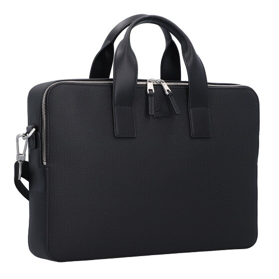 Lacoste Skórzana aktówka Chantaco 39 cm z przegrodą na laptopa