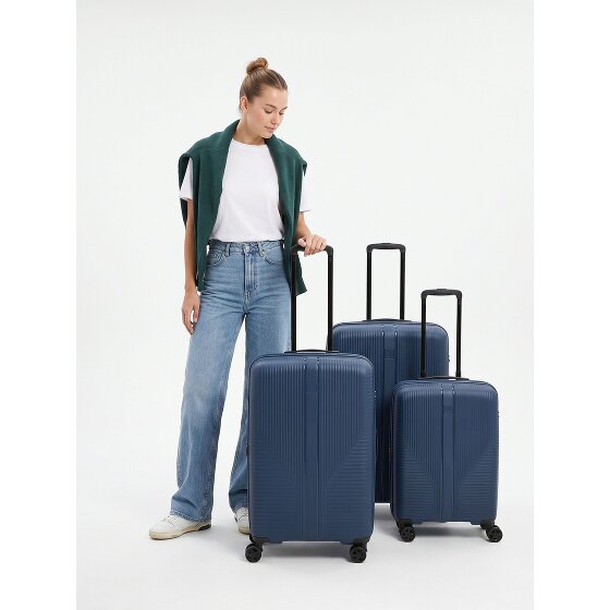 Travelite Air Stripe 4 kółka Zestaw walizek 3-części z funkcją poszerzenia