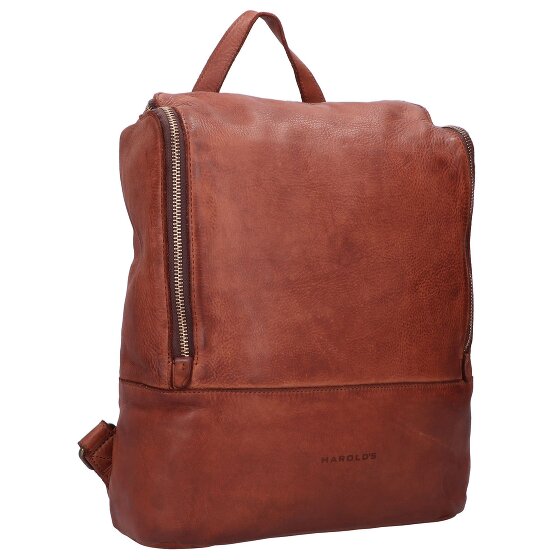 Harold's Skórzany plecak Submarine z przegrodą na laptopa 32 cm
