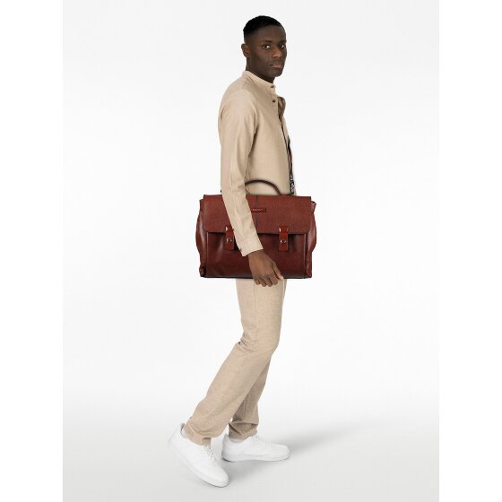 The Bridge Biagio Briefcase Messenger Skóra 41 cm Komora na laptopa