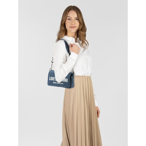 Love Moschino Denim Signature Love Torba na ramię 24 cm