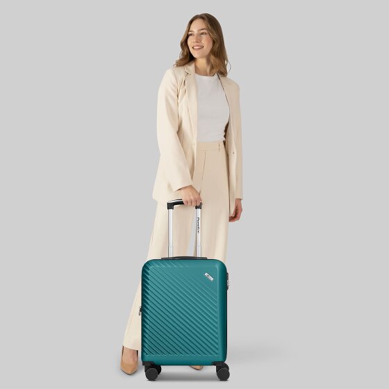 Check.In Paradise 2.0 4 kółka Walizka kabinowy S 55 cm z plisą rozprężną