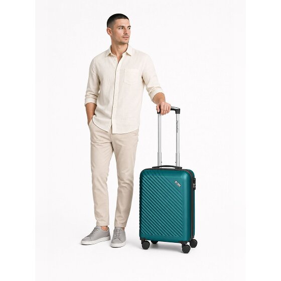 Check.In Paradise 2.0 4 kółka Walizka kabinowa S 55 cm z funkcją poszerzenia