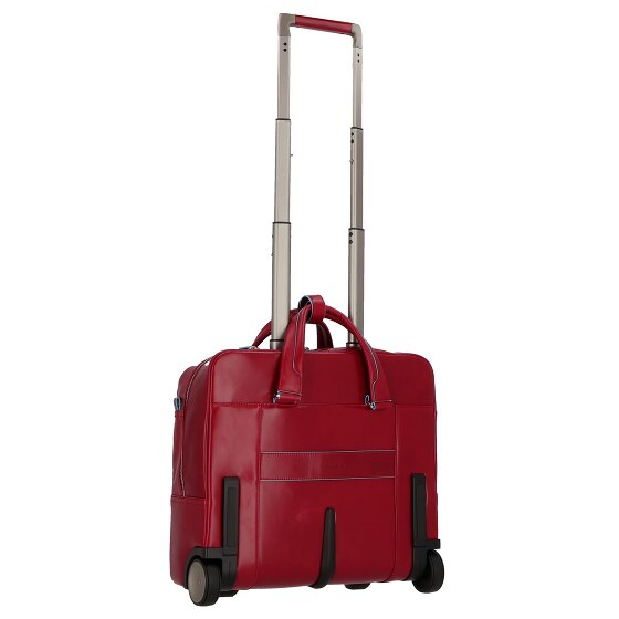 Piquadro Blue Square 2-Wheel Business Trolley Leather 36 cm Laptop Compartment