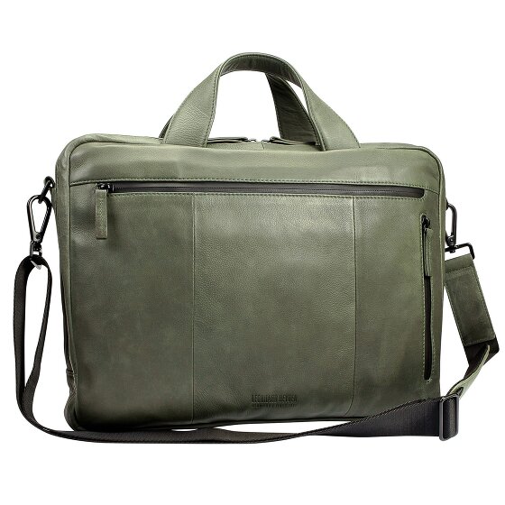 Leonhard Heyden Haga Teczka skórzana 40 cm Komora na laptopa