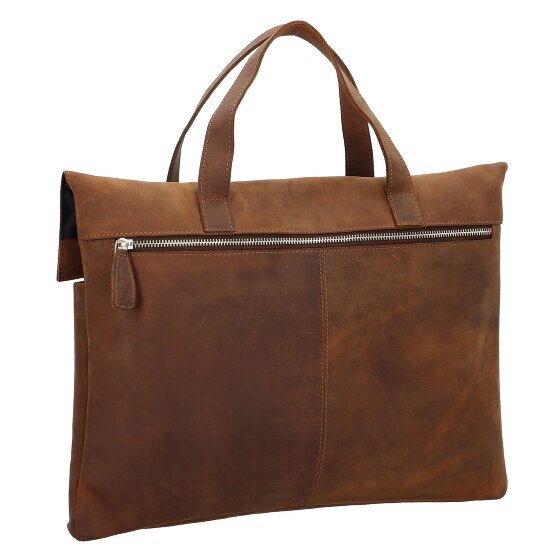 Plevier Seria 500 Teczka skórzana 42 cm Komora na laptopa