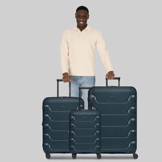 Smartbox Edition 01 4 kółka Zestaw walizek 3-części z plisą rozprężną