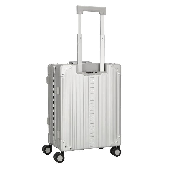 Aleon Aluminiowa walizka kabinowa z 4 kółkami do podróży krajowych, 53 cm, z przegrodą na laptopa