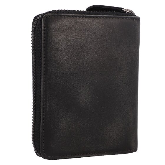 Greenburry Destressed Portfel Ochrona RFID Skórzany 13 cm