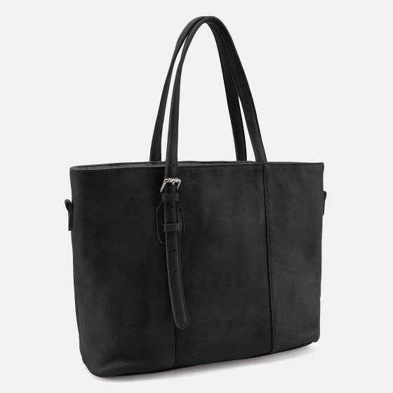 FredsBruder Dwustronna skórzana shopperka 37 cm