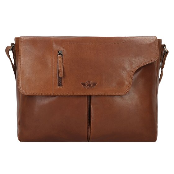 Greenburry Vintage Briefcase Messenger Skórzany 40 cm Komora na laptopa