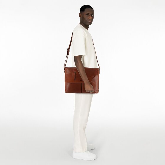 Greenburry Vintage Briefcase Messenger Skórzany 40 cm Komora na laptopa