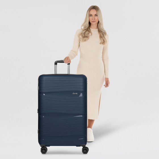 d&n Travel Line 4300-Plus 4 kółka Walizka L 76 cm z plisą rozprężną