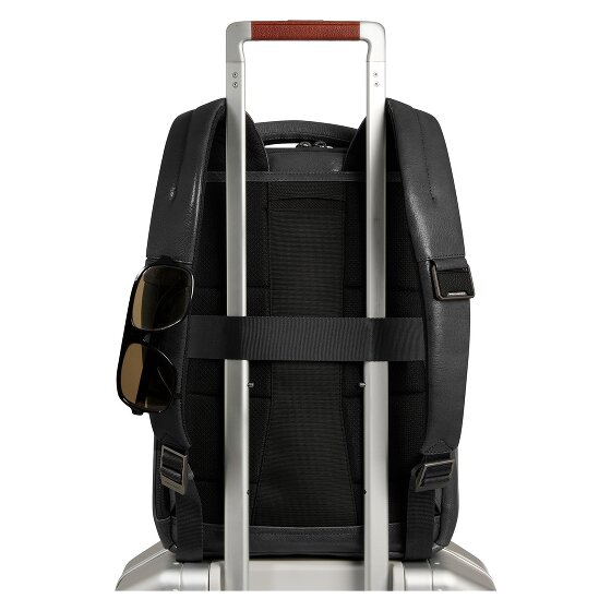 Piquadro Solm Plecak Skórzany 39 cm Komora na laptopa