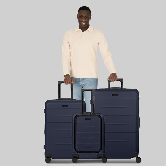 Police London 4 kółka Zestaw walizek 3-części z plisą rozprężną