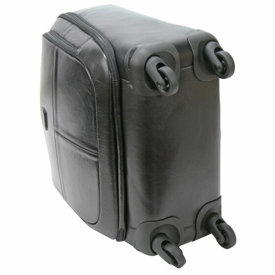 Bric's Life Pelle 4-Wheel Leather Business Trolley 43 cm Laptop Compartment