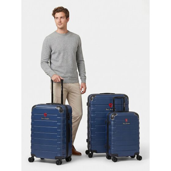 Tonino Lamborghini Walizka Tonino Lamborghini Milano 3-SET z elastycznym składaniem i walizką XL