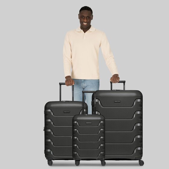 Smartbox Edition 01 4 kółka Zestaw walizek 3-części z plisą rozprężną