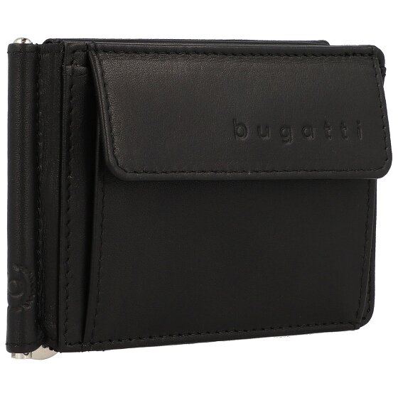 bugatti Primo Portfel skórzany 11 cm z klipsem na pieniądze