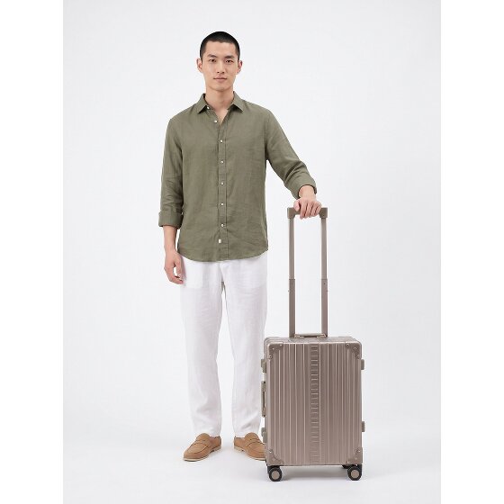 Aleon Walizka kabinowa Traveler Domestic z 4 kółkami, Aluminium, 55 cm