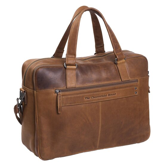 The Chesterfield Brand Wax Pull Up Teczka Skórzany 43 cm Komora na laptopa