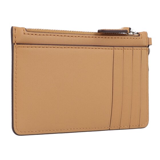 Lauren Ralph Lauren Zip Card Portfel z kluczem Skórzany 13 cm