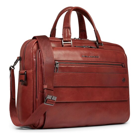 Piquadro Solm Teczka Skórzany 42 cm Komora na laptopa